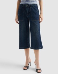GUESS Originals - GUESS Originals Wide Flared Culotte Jeans