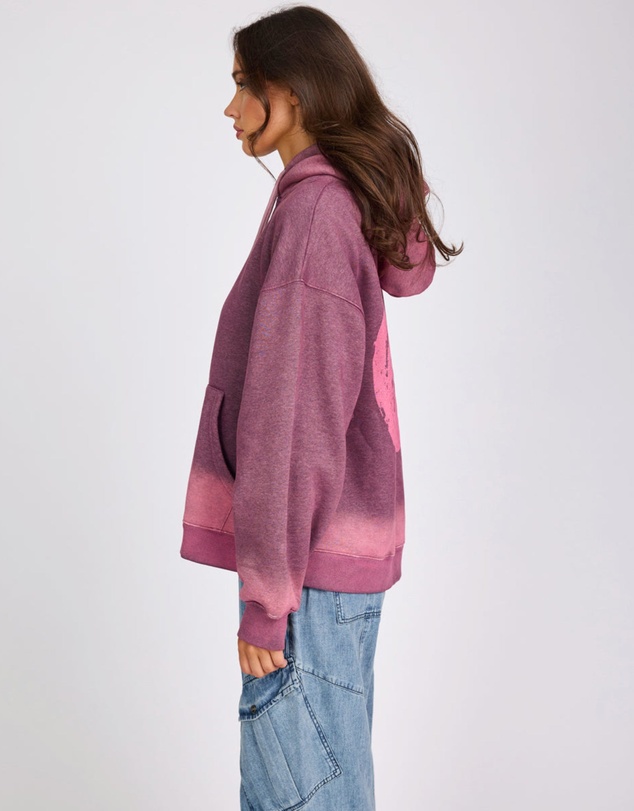 ONE TEASPOON - Smiley Batwing Hoody - Pink