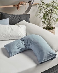 Linen House - Vienna 300TC Cotton Percale U-Shaped Pillowcase