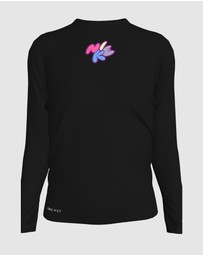 Nike - Bubble Script Big Kids Dri-Fit Long-Sleeve Hydroguard