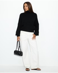 Dazie - Riley Funnel Neck Knit Jumper