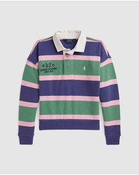 Polo Ralph Lauren - Striped Terry Rugby Sweatshirt - Teens