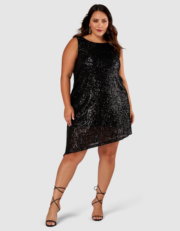 Pink Dusk by Curve Project - Vibration Sequin Dress