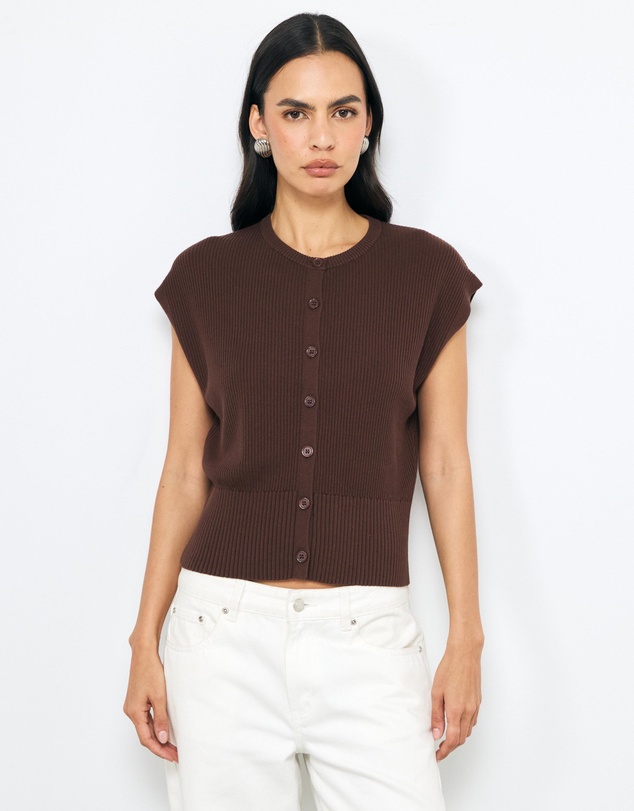 AERE - April Organic Cotton Knit Vest