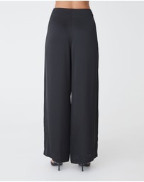 Forcast - Asma Satin Wide Leg Pants
