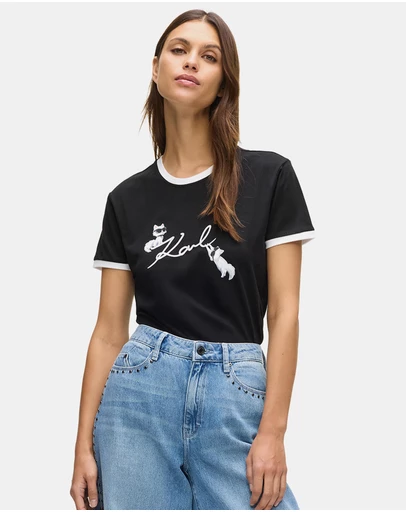 Karl Lagerfeld - Ikon Signature Choupette T-Shirt