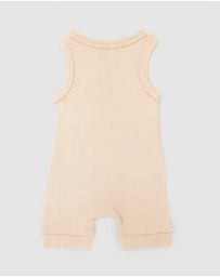 WITH LOVE FOR KIDS - BASICS Ribbed Romper - Babies