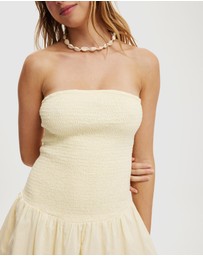 Cotton On - Shirred Tube Mini Dress