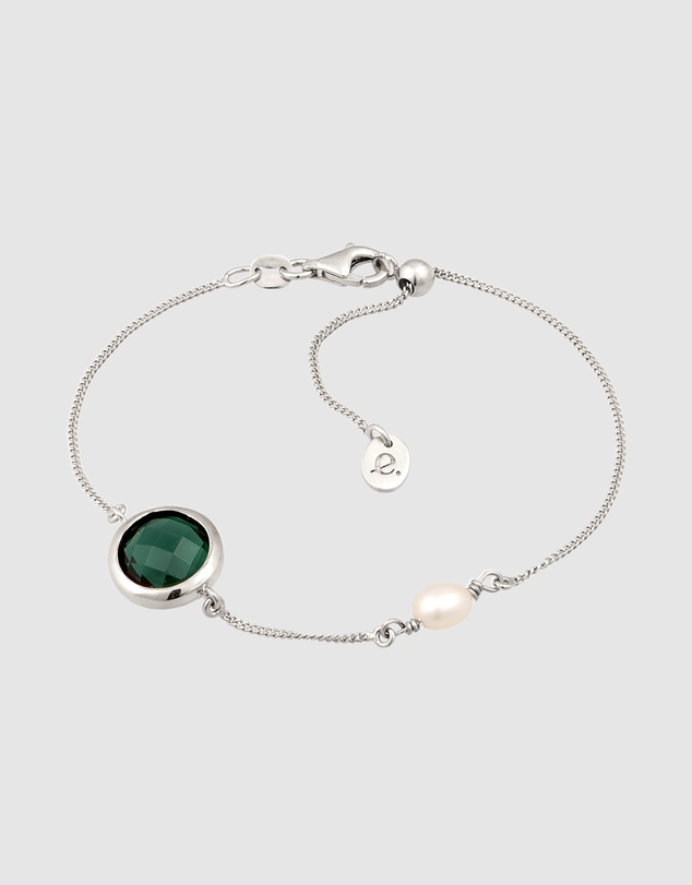Elli Jewelry - Bracelet Quartz Circle 925 Sterling Silver