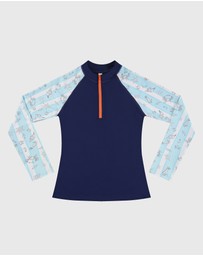 Aqua Blu Kids - Mariner Long Sleeve Rash Vest - Teens