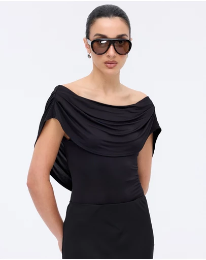 Minima Esenciales - Laramie Draped Bodysuit