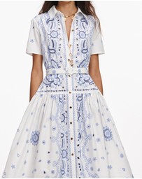 Self Portrait - Embroidered Midi Dress