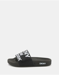 DKNY - Logo Aqua Slides - Kids-Teens