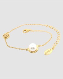 Georgini - Georgini Adagio Crescent Nine-2-Five Pearl Bracelet Gold 15cm +4cm