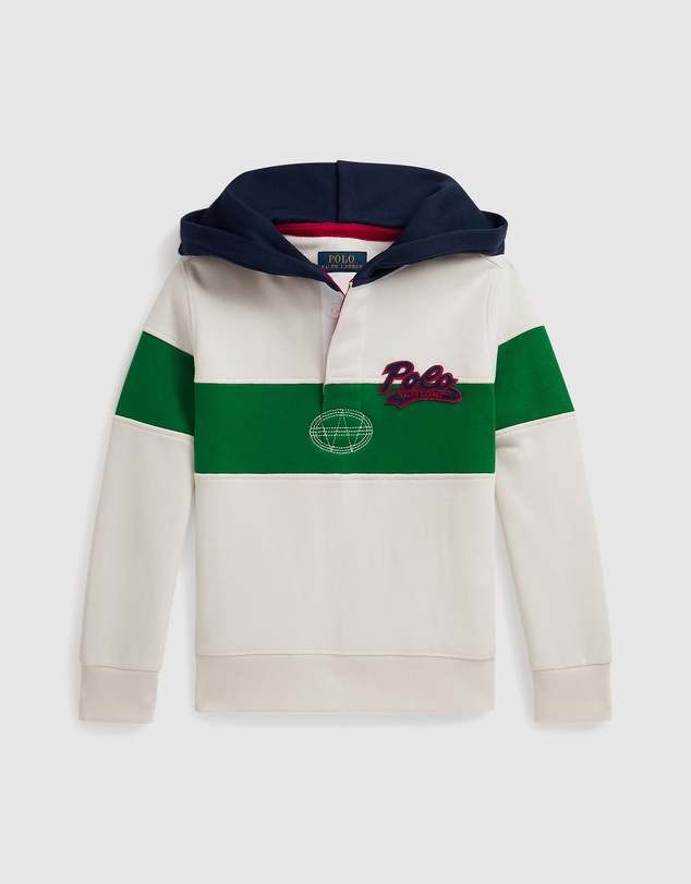 Polo Ralph Lauren - Logo Fleece Rugby Hoodie - ICONIC EXLCUSIVE - Babies-Kids
