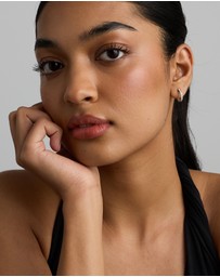 Michael Hill - 15mm Cubic Zirconia Huggie Hoop Earrings in Sterling Silver