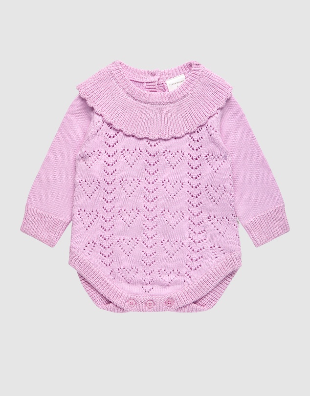 Fleur Harris - 'Days of Enchantment' Heart Romper in Lilac
