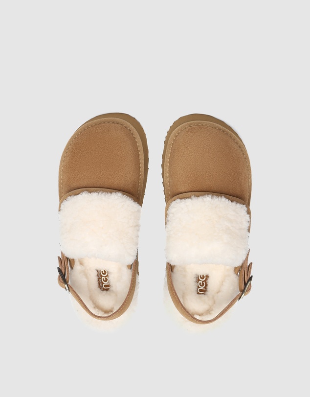 EVERAU - Australian Shepherd Ugg Tenley Platform Cow Suede Upper House Shoes