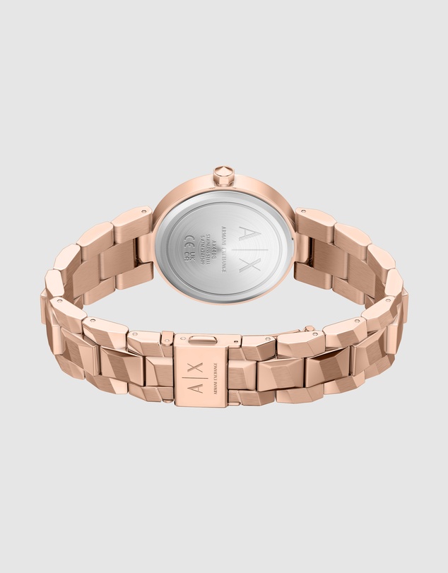 Armani Exchange - Rose Gold Analogue Watch