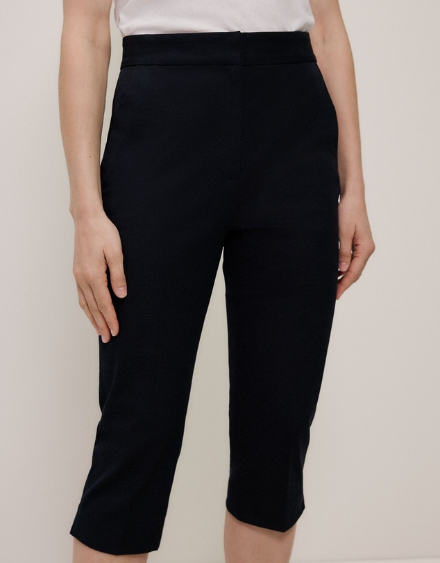 Trenery - Bi-stretch Capri Pant in Black