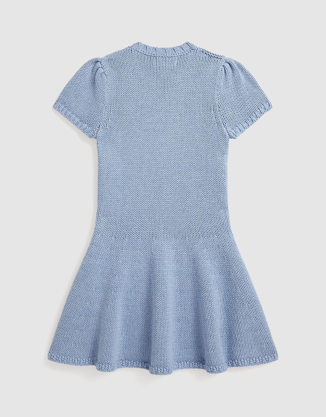 Polo Ralph Lauren - Flag-Intarsia Cotton Sweater Dress - Babies-Kids