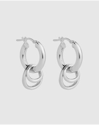 Najo - Whisper Silver Hoop Earring
