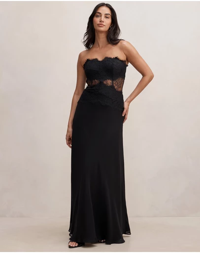 Forever New - Amity Lace Corset Sheer Maxi Dress
