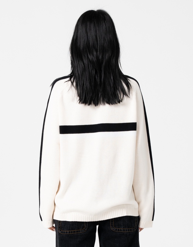 Rusty - White Lines Crew Neck Knit