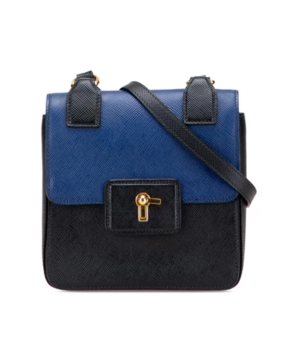 Pre-Loved by Azura Reborn - Pre-Loved Bicolor Saffiano Cuir Flap Crossbody