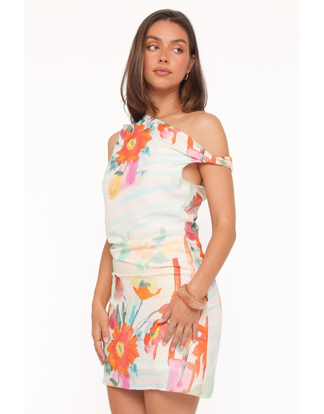 Petal & Pup - Elvira Mini Dress - Blue Alfresco Floral
