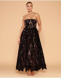 CATHERINE FERRARO - Grace Strapless Lace Gown