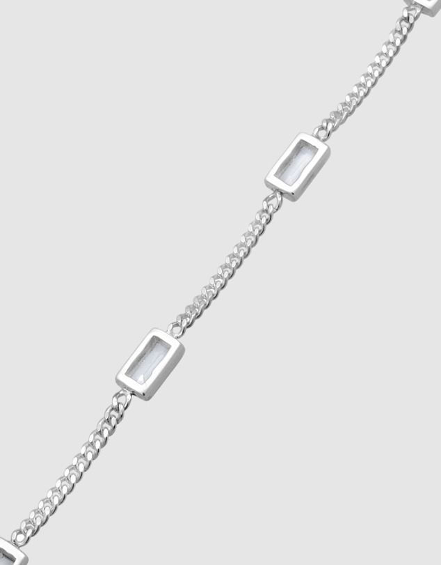 Elli Jewelry - Bracelet Set Topaz Rectangle 925 Sterling Silver