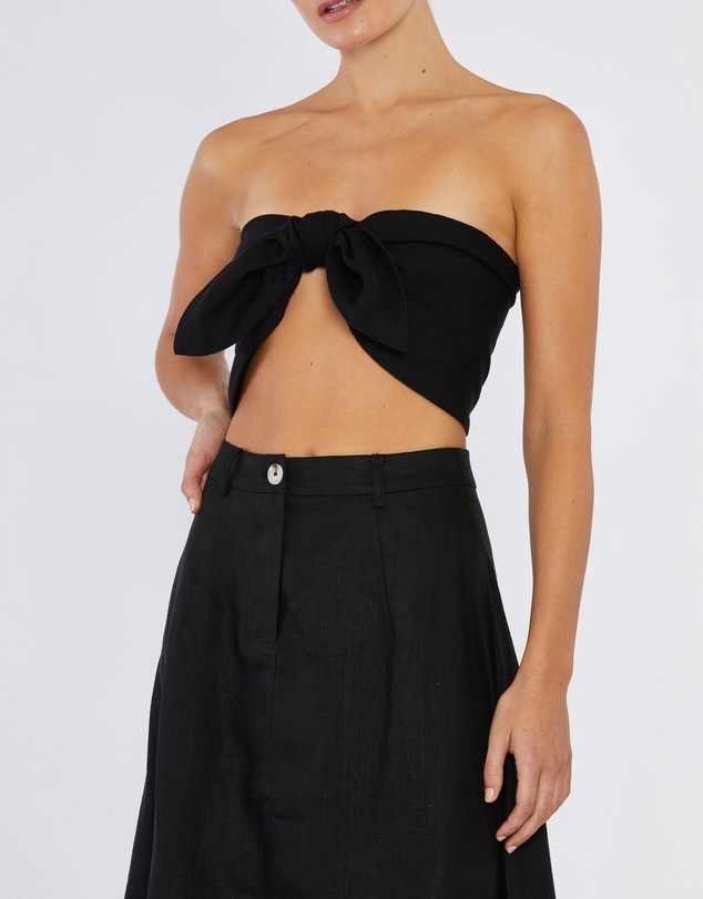 Amelius - Farah Linen Bandeau Top