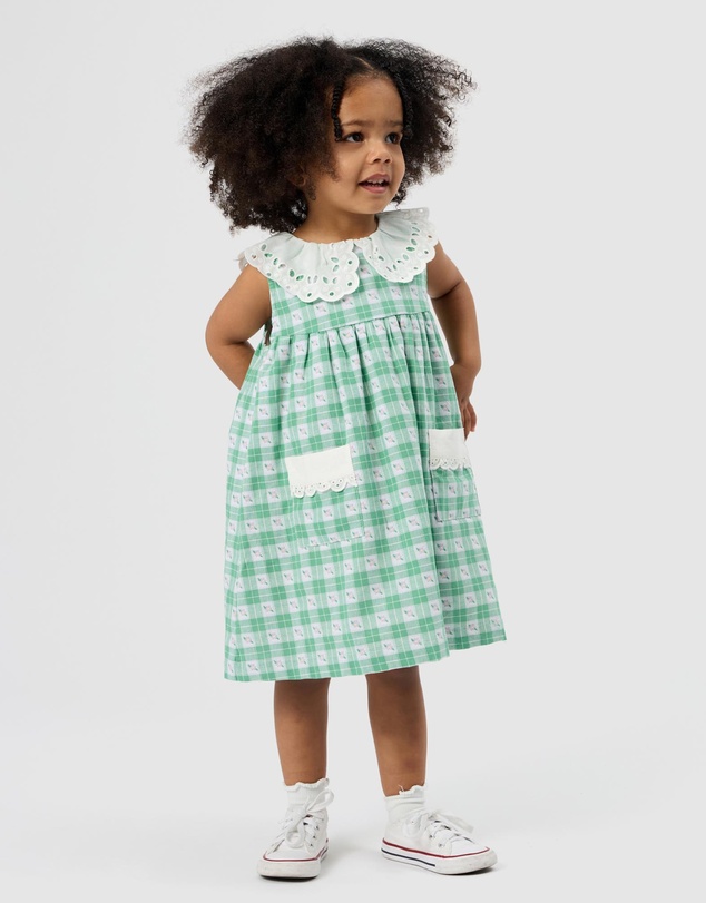 Goldie + Ace - Gingham Lucy Sleeveless Dress - ICONIC EXCLUSIVE - Babies-Teens