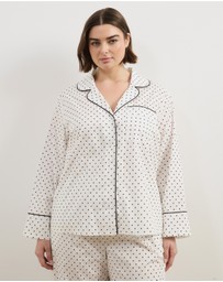 Atmos&Here Curvy - Riley Polka Dot Cotton PJ Set