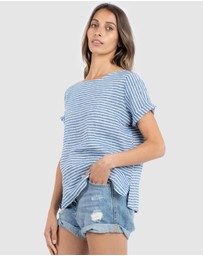 CAMIXA - Teena Linen T-shirt Top