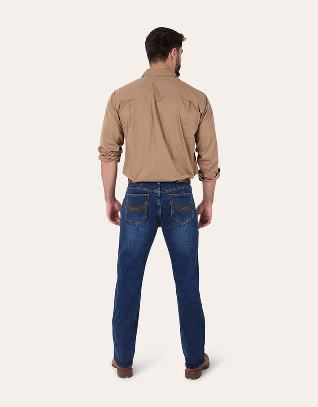 Ringers Western - Muster Mens Slim Straight Fit Mid Rise Jeans