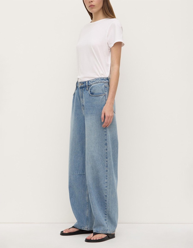 Assembly Label - High Rise Barrel Jeans