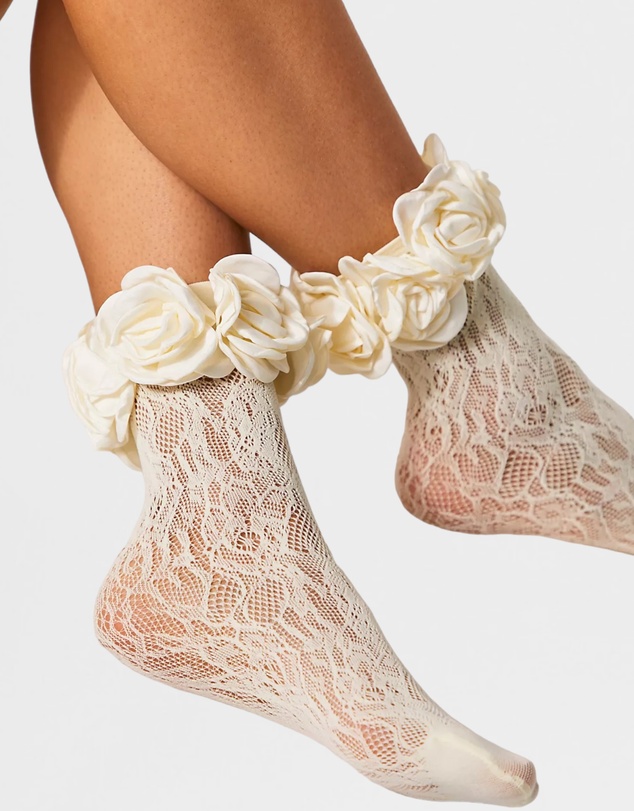 High Heel Jungle - Lace Ring A Rosie Socks