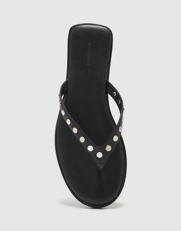 Nakedvice - The Tahnee Black Studded Thong