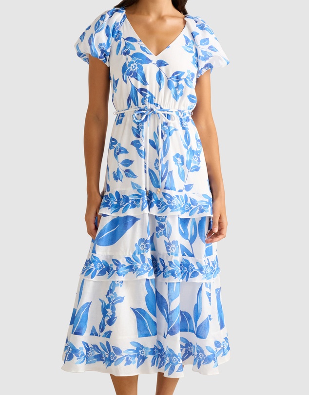 Forever New - Iris Tiered Ruffle Midi Dress