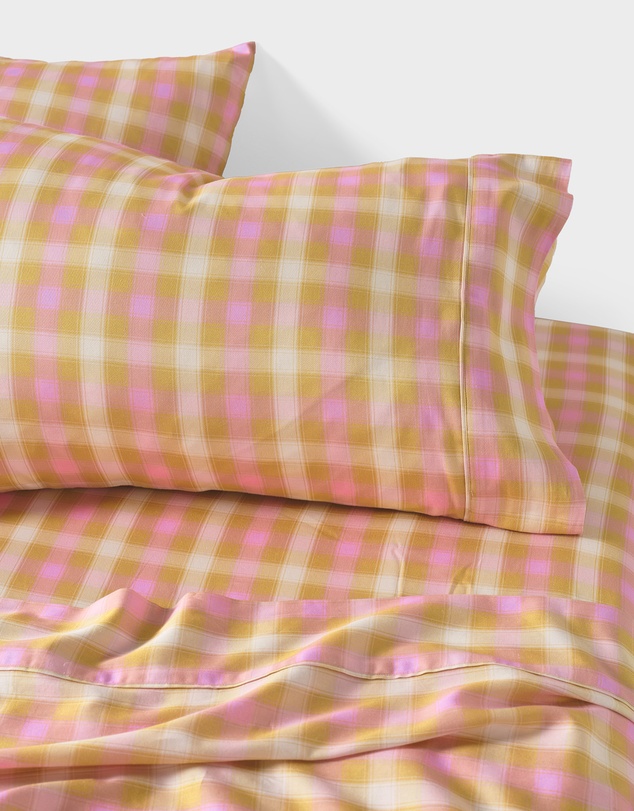 Linen House - Sunrise Check Sheet Set