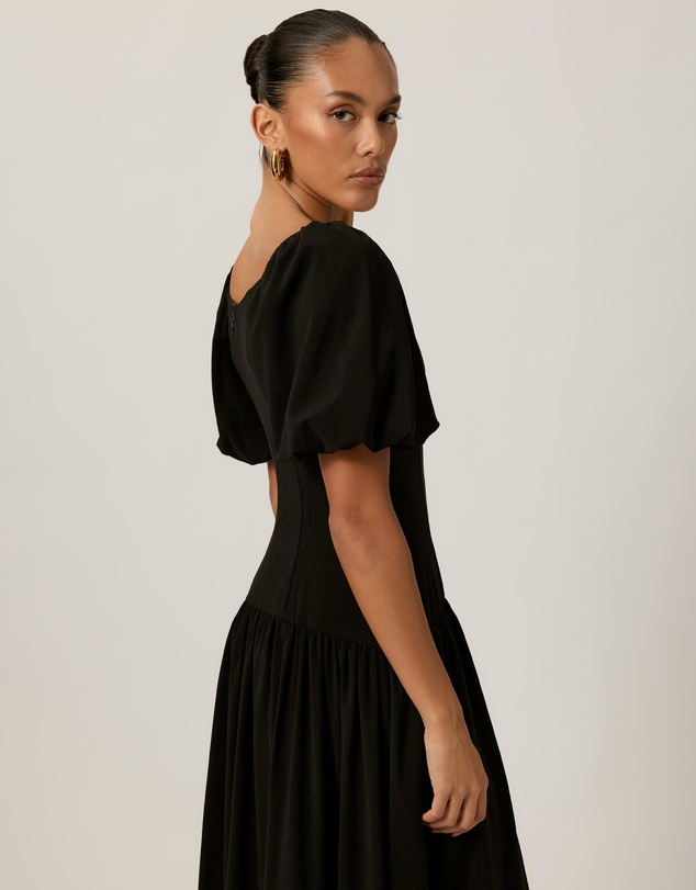 Tussah - Ella Puff Sleeve Midi Dress