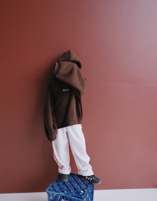 SSAINT - Kids Tonal Hoodie Chocolate