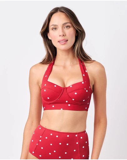 UNE PIECE - Textured Original Bustier Balconette Bralette Bikini Top