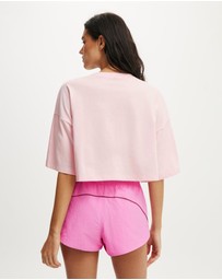 Cotton On Body Active - Active Mesh Cropped Graphic Tee