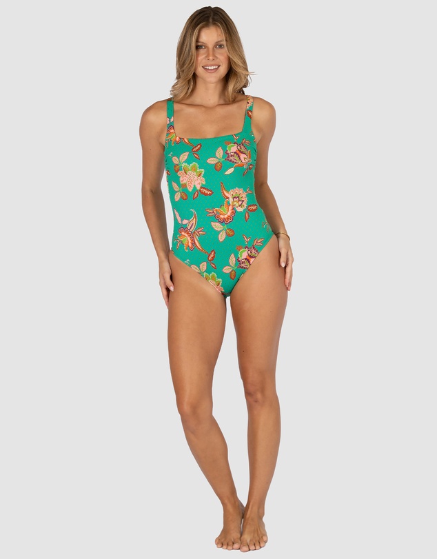 Baku Swimwear - Spice Temple Square Neck One Piece Swimsuit