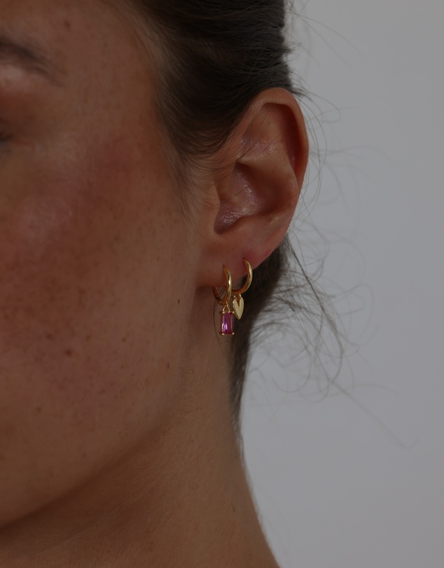 Pastiche - Gold Amara Huggies Gold Plated 925 Sterling silver Earrings