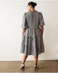 Atmos&Here Curvy - Eydis Gingham Midi Dress