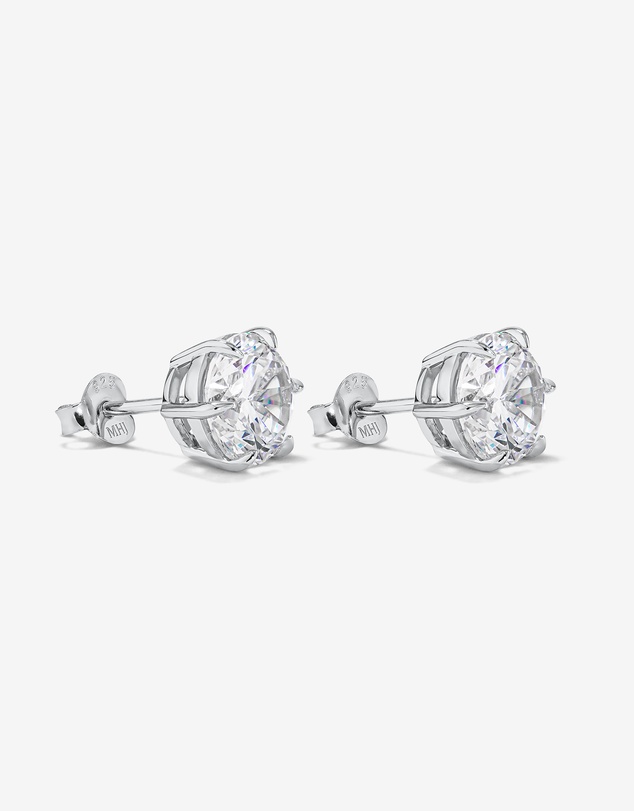 Michael Hill - 9.5mm Round Brilliant Cubic Zirconia Stud Earrings in Sterling Silver
